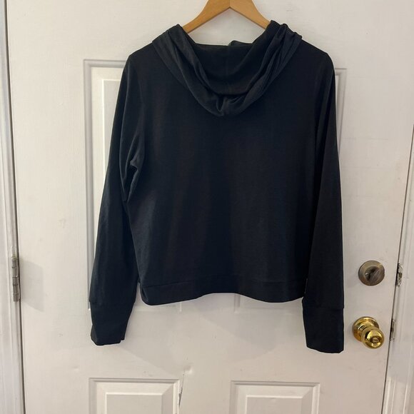 Vuori Woman's Black Heather DreamKnit Halo Essential Hoodie Sz Lr - Picture 6 of 12